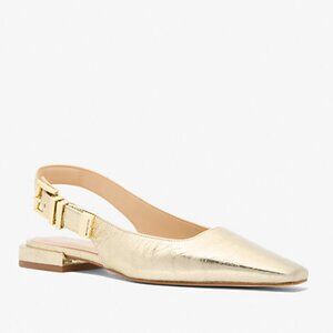 Michael Kors Darrington Leather Slingback Flats